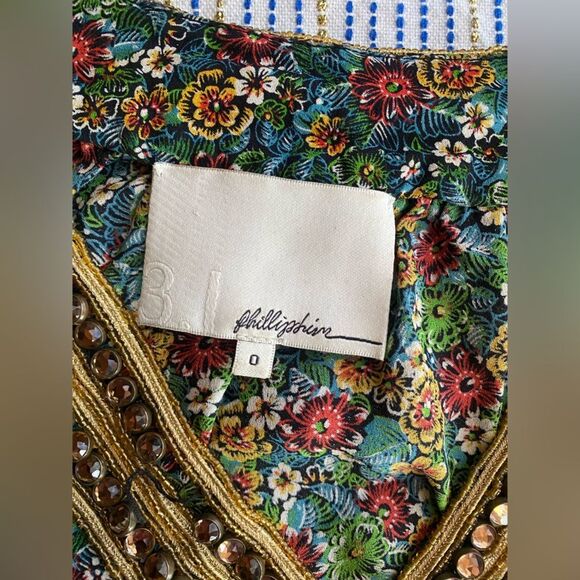 3.1 Phillip Lim silk floral embellished beaded kaftan dress Size US 0 - Picture 4 of 11